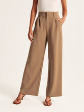 Load image into Gallery viewer, Women&#39;s Solid High Waist Wide Leg Pants in 4 Colors Sizes 2-14