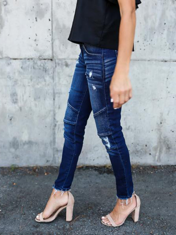 Ripped Moto Skinny Jeans