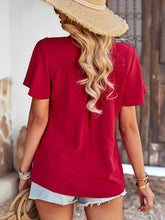 Load image into Gallery viewer, Women’s Solid Flutter Sleeve Top in 5 Colors S-XL - Wazzi&#39;s Wear