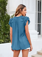 Load image into Gallery viewer, Women&#39;s Solid Ruffle Sleeve Top in 6 Colors S-2XL