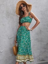 Load image into Gallery viewer, Women&#39;s Boho Sling Top + Skirt Two-Piece Set XS-XL