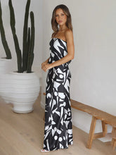 Load image into Gallery viewer, Women&#39;s Open Back Geometric Print Sleeveless Dress in 2 Colors S-XL