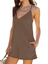 Load image into Gallery viewer, Women’s Solid Sleeveless Romper with Pockets Sizes 4-22