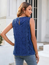 Load image into Gallery viewer, Women’s Lace Solid Sleeveless Top in 8 Colors Sizes 4-18