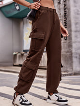 Load image into Gallery viewer, Women&#39;s Solid Multi-Pocket Cuffed Cargo Pants in 5 Colors Sizes 4-18