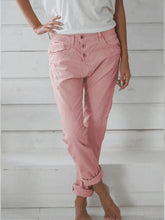 Load image into Gallery viewer, Women’s Solid High Waist Casual Pants with Pockets in 4 Colors Sizes 4-22 - Wazzi&#39;s Wear