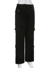 Load image into Gallery viewer, Women&#39;s Solid Oversize Cargo Pants in 2 Colors Sizes 4-14 - Wazzi&#39;s Wear