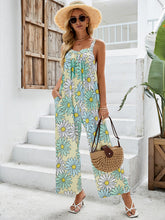 Load image into Gallery viewer, Women&#39;s Floral Sleeveless Jumpsuit with Pockets in 4 Colors Sizes 4-12