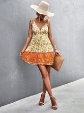 Load image into Gallery viewer, Women&#39;s Floral Boho Mini Dress with Spaghetti Straps in 2 Colors Sizes 4-12