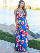 Load image into Gallery viewer, Women&#39;s Sleeveless Floral Maxi Dress in 15 Colors Sizes 4-14 - Wazzi&#39;s Wear