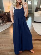 Load image into Gallery viewer, Women&#39;s Solid Wide Leg Sleeveless Jumpsuit with Pockets in 23 Colors Sizes 4-16