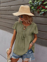 Load image into Gallery viewer, Women&#39;s Short Sleeve Boho Top with Tassels in 5 Colors Sizes 4-12