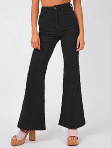 Women's Solid Bellbottom Corduroy Pants in 7 Colors Sizes 4-16
