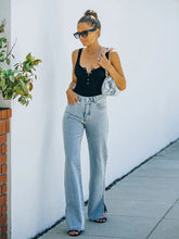Load image into Gallery viewer, Women’s Washed Mid-Waist Bellbottom Jeans with Slit in 3 Colors Sizes 2-18 - Wazzi&#39;s Wear
