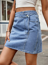 Load image into Gallery viewer, Women’s Denim Mini Skirt with Pockets Sizes 2-14