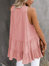 Load image into Gallery viewer, Women’s Solid Sleeveless Ruffled Top in 5 Colors Sizes 4-12