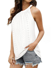Load image into Gallery viewer, Women’s Solid Sleeveless Eyelet Camisole Top in 6 Colors Sizes 2-12