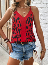 Load image into Gallery viewer, Women&#39;s V-Neck Leopard Print Camisole Top in 5 Colors Sizes 4-12