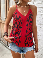 Load image into Gallery viewer, Women&#39;s V-Neck Leopard Print Camisole Top in 5 Colors Sizes 4-12
