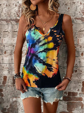 Load image into Gallery viewer, Women&#39;s Tie Dye V-Neck Tank Top in 4 Colors Sizes 4-12