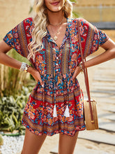 Load image into Gallery viewer, Women’s Boho Short Sleeve Romper in 2 Colors Sizes 4-10