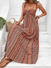 Load image into Gallery viewer, Women’s Boho Striped Maxi Dress with Spaghetti Straps Sizes 4-10