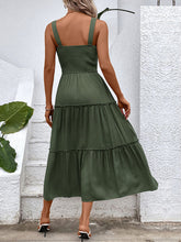 Load image into Gallery viewer, Women’s Solid Ruched Sleeveless Dress in 6 Colors Sizes 4-10