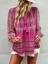 Load image into Gallery viewer, Women’s Boho Long Sleeve Top with Tassels in 4 Colors S-XL
