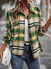 Load image into Gallery viewer, Women’s Plaid Long Sleeve Buttoned Jacket in 2 Colors S-XL