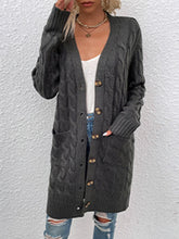 Load image into Gallery viewer, Women&#39;s Button Up Cardigan with Pockets in 4 Colors Sizes 4-10