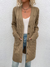 Load image into Gallery viewer, Women&#39;s Button Up Cardigan with Pockets in 4 Colors Sizes 4-10