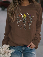 Load image into Gallery viewer, Women’s Skeleton Long Sleeve Halloween Sweatshirt in 8 Colors Sizes 4-14