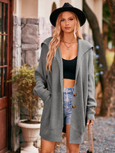 Load image into Gallery viewer, Women’s Mid-Length Cardigan with Lapel, Buttons and Pockets in 7 Colors S-XL