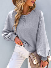Load image into Gallery viewer, Women’s Solid Long Sleeve Top with Buttons in 4 Colors S-XL