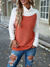 Load image into Gallery viewer, Women’s Color Contrasting Turtleneck Sweater in 6 Colors S-XL