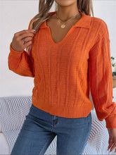 Load image into Gallery viewer, Women’s V-Neck Long Sleeve Knitted Sweater in 3 Colors S-L