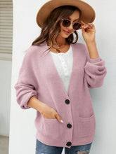 Load image into Gallery viewer, Women’s Solid Buttoned Up Cardigan with Pockets in 2 Colors S-XL