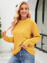 Load image into Gallery viewer, Women’s Solid Crew Neck Knit Sweater with Long Sleeves in 4 Colors S-XL
