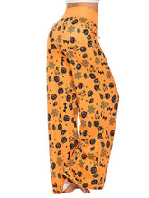 Load image into Gallery viewer, Women&#39;s Halloween Pumpkin Loungepants in 2 Patterns S-L - Wazzi&#39;s Wear