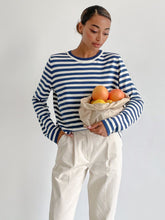 Load image into Gallery viewer, Women&#39;s Striped Long Sleeve Sweater in 6 Colors S-L - Wazzi&#39;s Wear