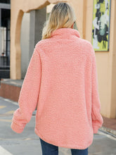Load image into Gallery viewer, Women&#39;s Long Sleeve Buttoned Plush Coat in 4 Colors S-XL - Wazzi&#39;s Wear