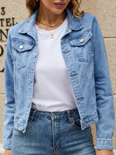 Load image into Gallery viewer, Women&#39;s Long Sleeve Denim Jacket with Pockets in 5 Colors S-XL - Wazzi&#39;s Wear