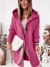 Load image into Gallery viewer, Women’s Hooded Cardigan Sweater in 9 Colors S-XL - Wazzi&#39;s Wear