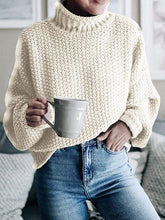Load image into Gallery viewer, Women’s Long Sleeve Turtleneck Knit Sweater in 13 Colors Sizes 4-14 - Wazzi&#39;s Wear