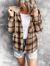 Load image into Gallery viewer, Women’s Plaid Hooded Shirt Jacket in 5 Colors S-XXL - Wazzi&#39;s Wear