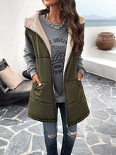 Load image into Gallery viewer, Women&#39;s Sleeveless Hooded Vest Jacket with Lapel and Pockets in 5 Colors S-XXL - Wazzi&#39;s Wear