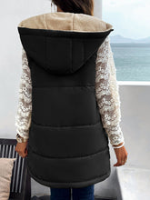 Load image into Gallery viewer, Women&#39;s Sleeveless Hooded Vest Jacket with Lapel and Pockets in 5 Colors S-XXL - Wazzi&#39;s Wear