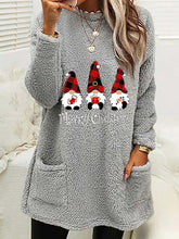 Load image into Gallery viewer, Women&#39;s Long Sleeve Plush Pullover Christmas Sweater with Pockets in 6 Colors Sizes 4-14 - Wazzi&#39;s Wear