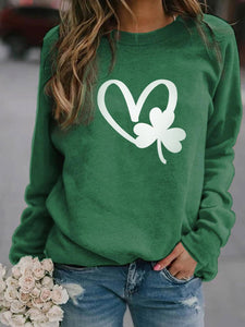 Women's St. Patrick's Day Lucky Clover Sweatshirt Sizes 4-14 - Wazzi's Wear