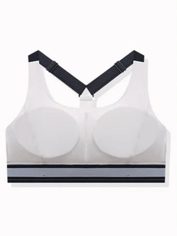New adjustable shoulder strap sports bra fitness shockproof comprehensive training sports suit - Wazzi's Wear